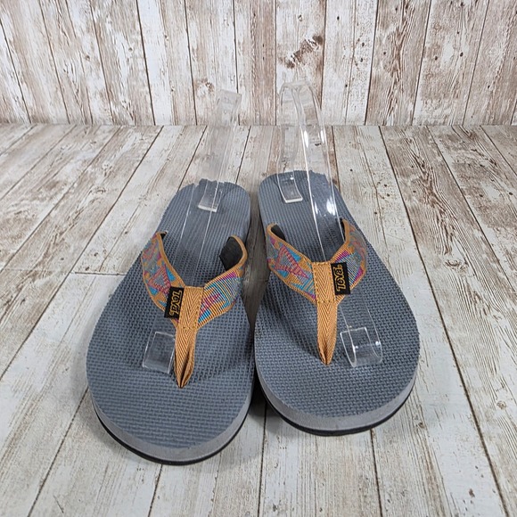 Teva Flip Flops Thong Sandals Colorful Straps Casual Comfort Women's 10 - Picture 4 of 6